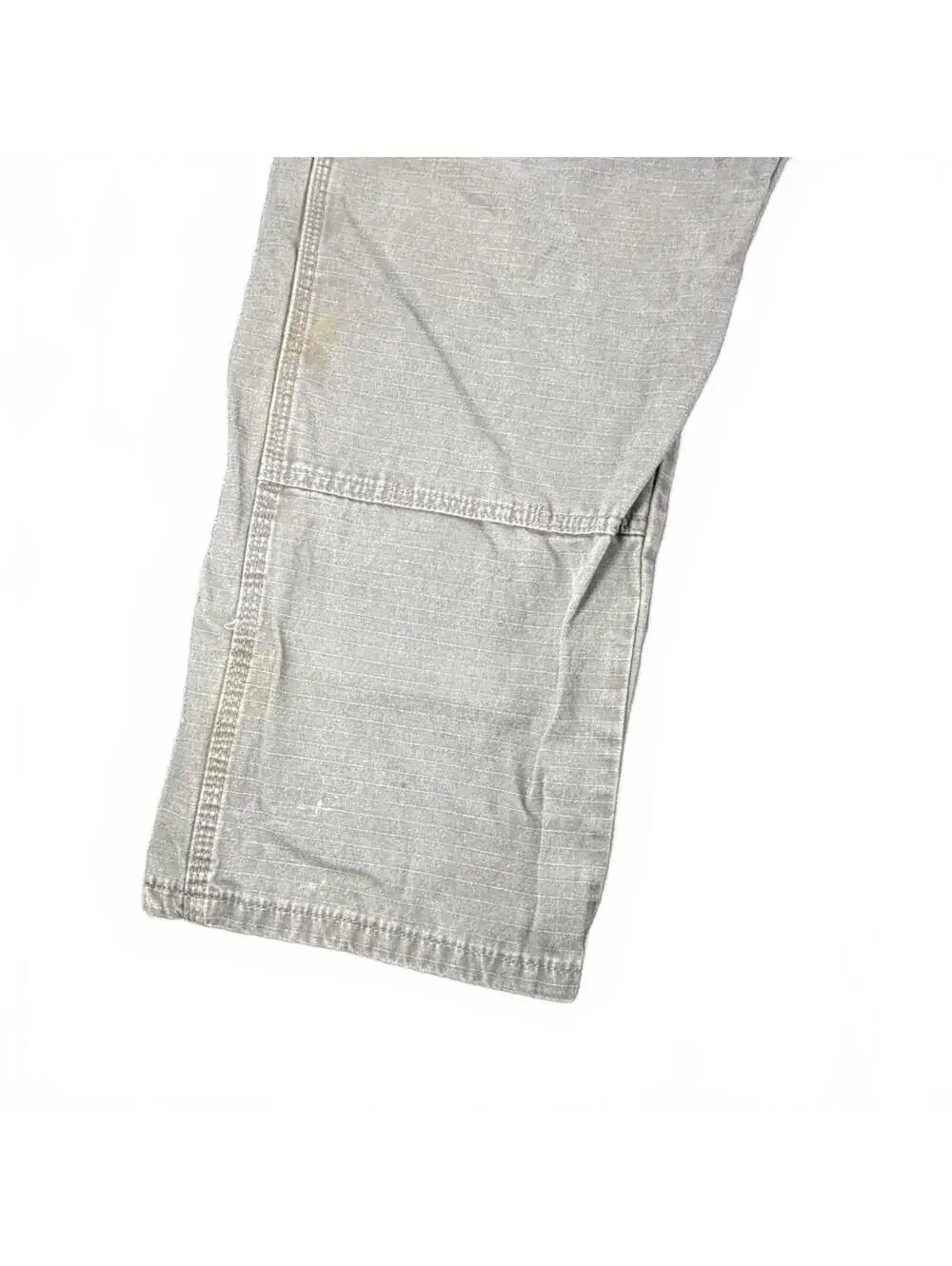 Men's Wrangler Riggs Workwear Gray Cargo Pants 40x30 Durable Cotton Utility